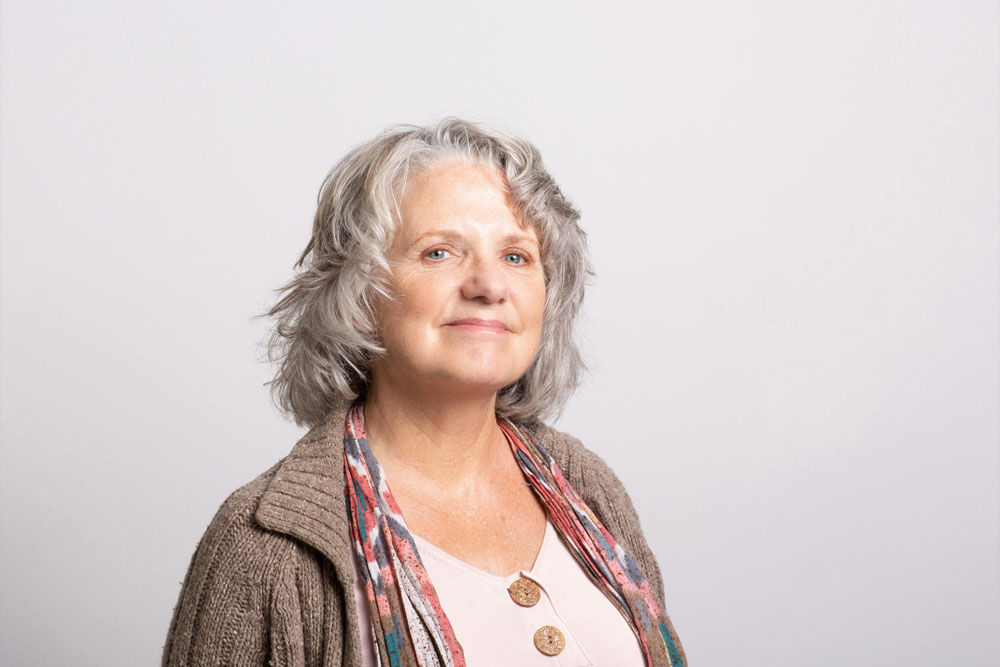 Smiling older lady