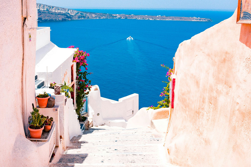Beautiful holiday destination with azure seas