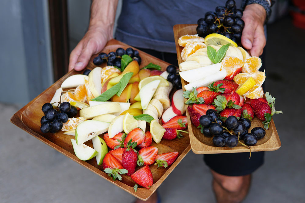 a healthy fruit platter