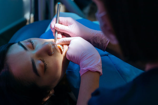 Book an appointment this September A patient receiving dental treatment